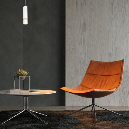 Csillár zsinóron VIDAR 1xGU10/25W/230V fehér