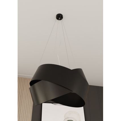 Csillár zsinóron VIENO 3xE27/15W/230V fekete
