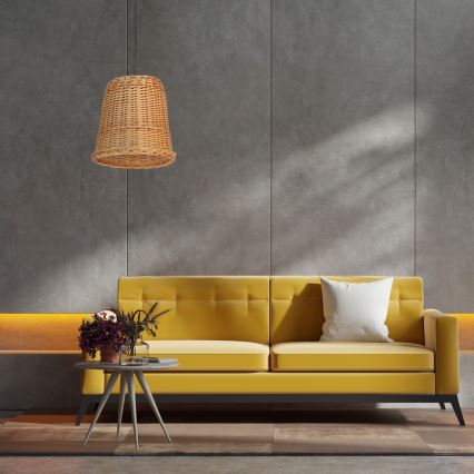 Csillár zsinóron VIMINI 1xE27/40W/230V rattan