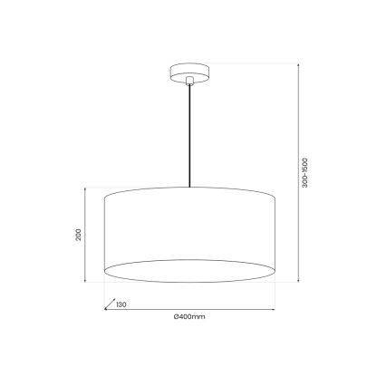 Csillár zsinóron VIRÁG 1xE27/15W/230V arany