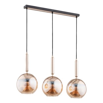 Csillár zsinóron VOLDA 3xE27/15W/230V réz