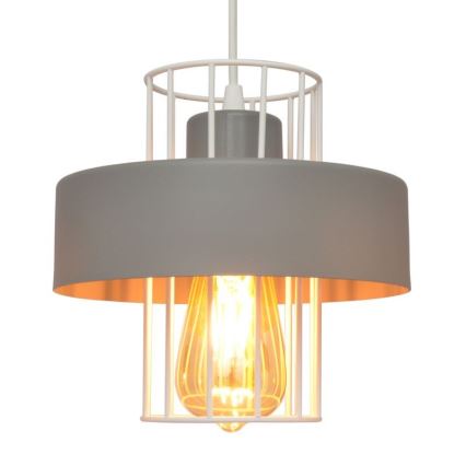 Csillár zsinóron VOLTA 1xE27/15W/230V szürke