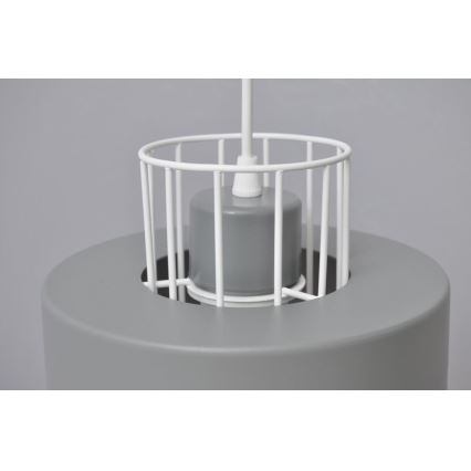 Csillár zsinóron VOLTA 3xE27/15W/230V á. 42 cm szürke