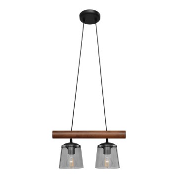 Csillár zsinóron WOODSTOCK 2xE27/15W/230V