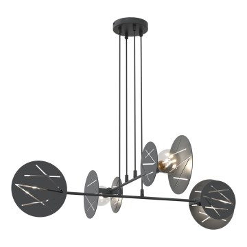Csillár zsinóron XOTIC 4xE27/15W/230V fekete