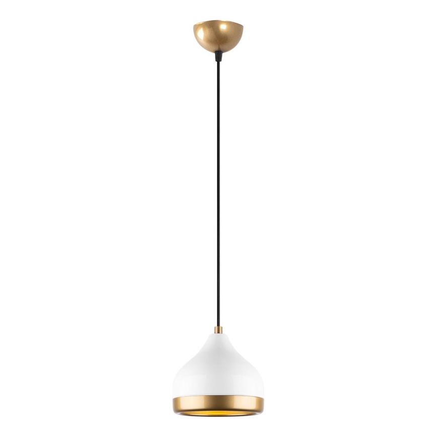 Csillár zsinóron YILDO 1xE27/40W/230V fehér/arany