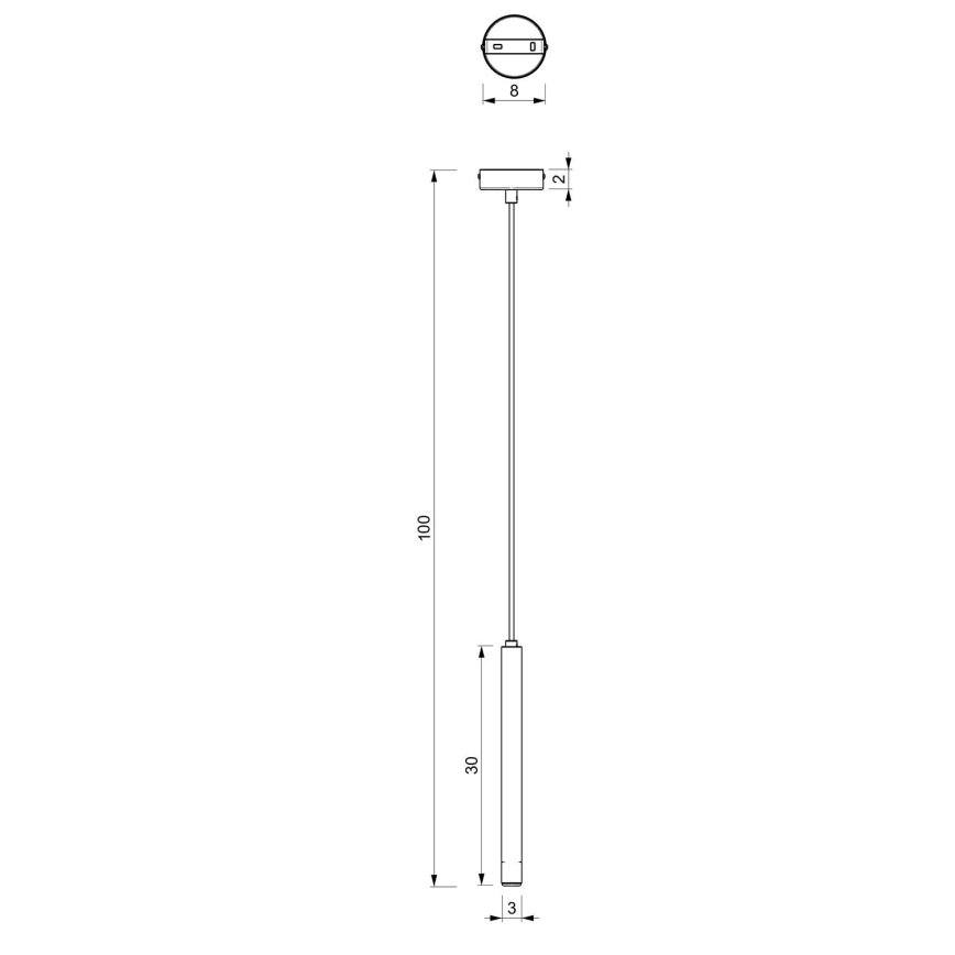 Csillár zsinóron YORU 1xG9/8W/230V 30 cm sárgaréz