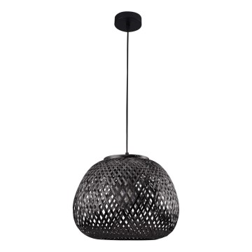 Csillár zsinóron ZANZIBAR 1xE27/20W/230V átm. 35 cm bambusz