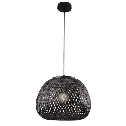 Csillár zsinóron ZANZIBAR 1xE27/20W/230V átm. 35 cm bambusz