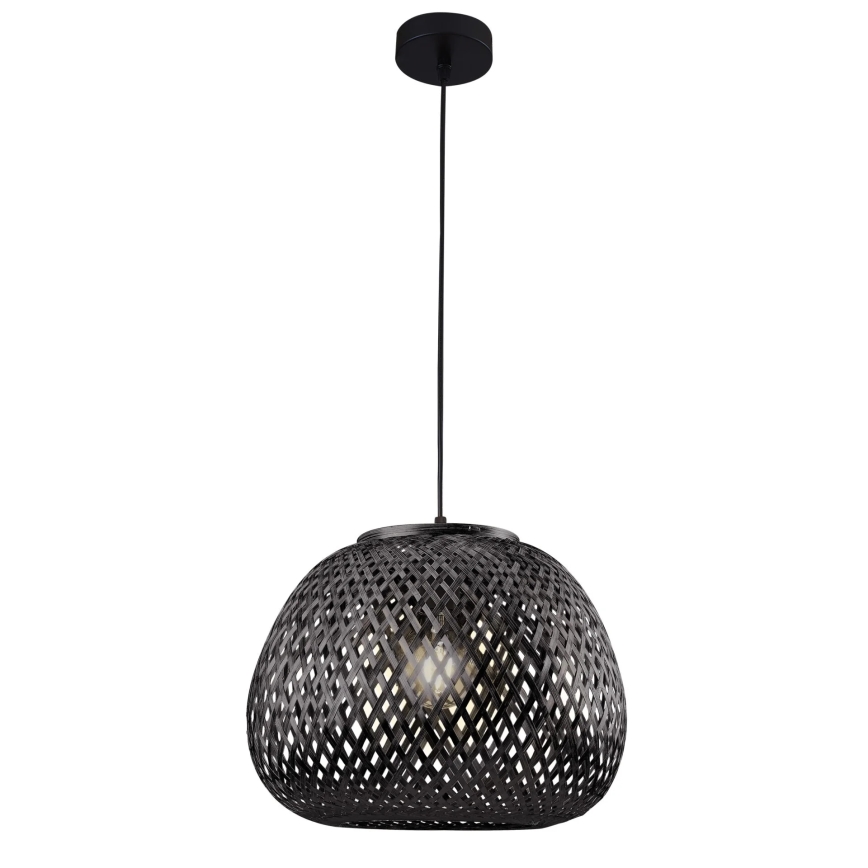 Csillár zsinóron ZANZIBAR 1xE27/20W/230V átm. 35 cm bambusz