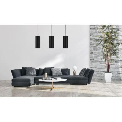 Csillár zsinóron ZIK 1xE27/40W/230V á. 10 cm fekete