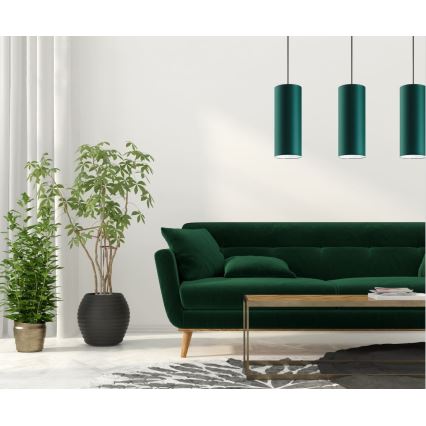 Csillár zsinóron ZIK 1xE27/40W/230V á. 10 cm zöld