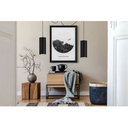 Csillár zsinóron ZIK 2xE27/40W/230V pók fekete