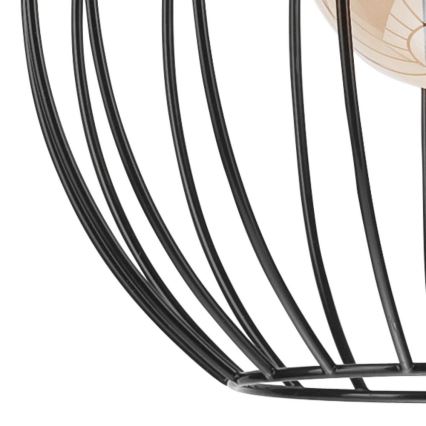 Csillár zsinóron ZOYA 1xE27/60W/230V fekete