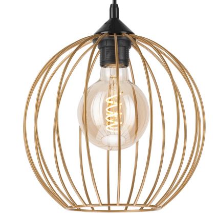 Csillár zsinóron ZOYA 1xE27/60W/230V sárgaréz