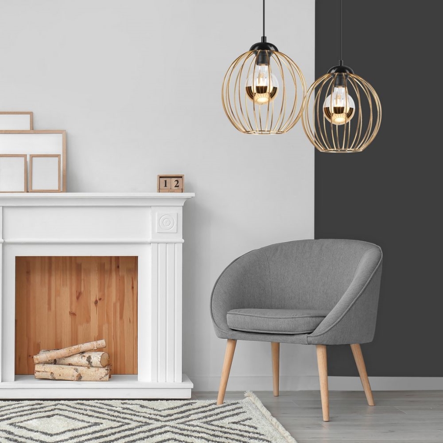 Csillár zsinóron ZOYA 2xE27/60W/230V arany