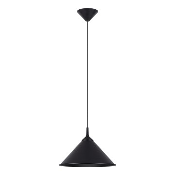Csillár zsinóron ZUMA 1xE27/15W/230V átm. 30 cm fekete