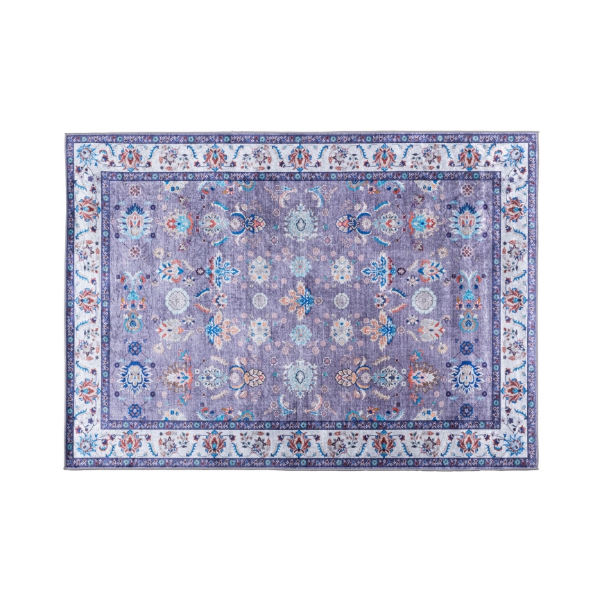 Csúszásgátlós orientális mintás szőnyeg PRINT SHINE 120 x 170 cm, kék