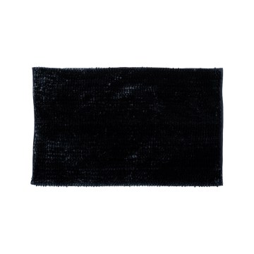 Csúszásmentes CHENILLE fürdőszobaszőnyeg 50x80 cm, fekete
