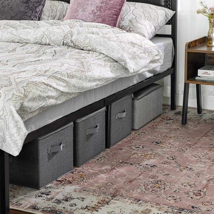 CURAN 3 darabos cipzáras tárolódoboz szett, szürke