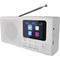 DAB DAB+ FM rádió 3W/5V/4xAA fehér