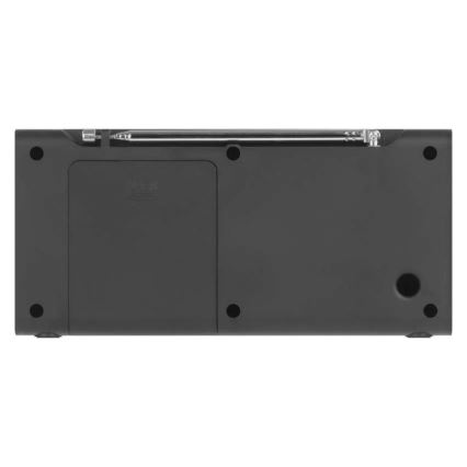 DAB DAB+ FM rádió 3W/5V/4xAA fekete