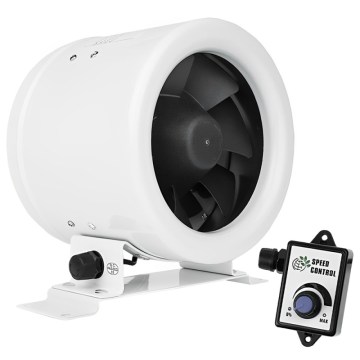 Dalap 24MF125 - Csőventilátor energiatakarékos motorral és fordulatszám-szabályozóval MF 125 EC 20W/230V