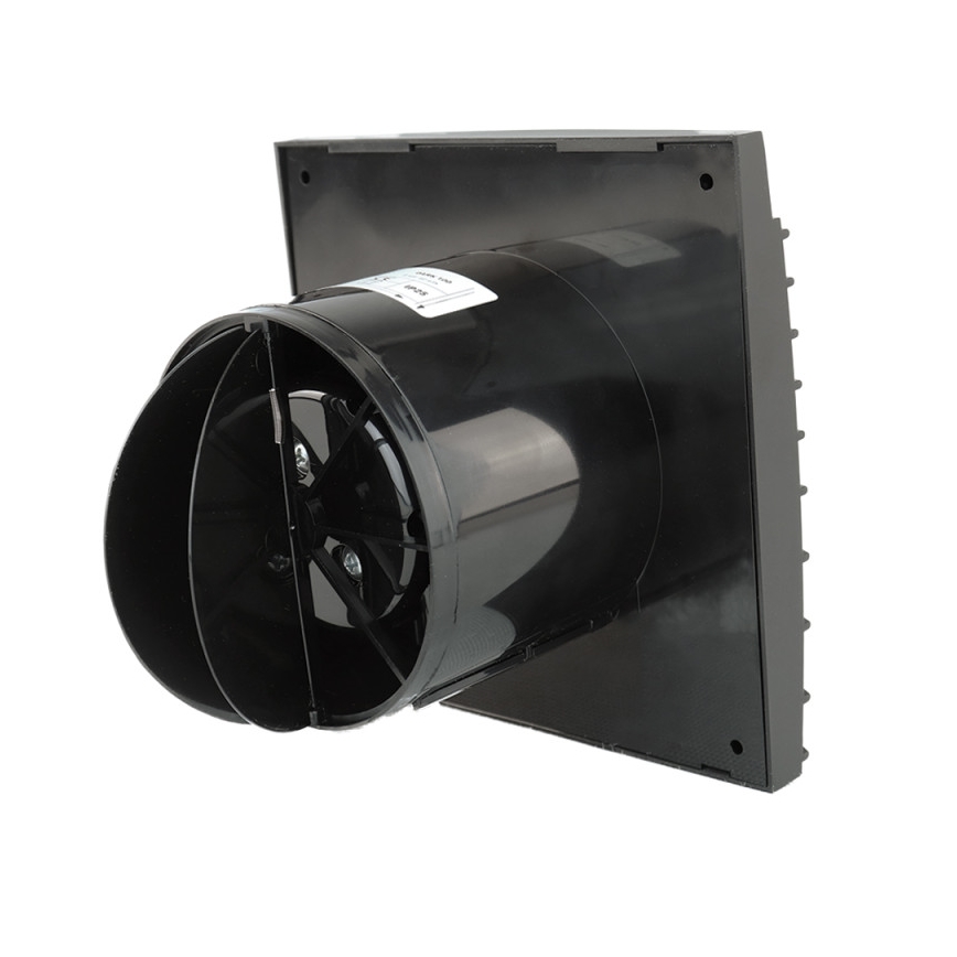Dalap 41095ZW - Axiális ventilátor időzítővel és páratartalom-érzékelővel 100 DARK ZW 8,4W/230V