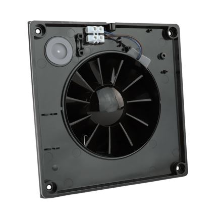 Dalap 41095ZW - Axiális ventilátor időzítővel és páratartalom-érzékelővel 100 DARK ZW 8,4W/230V