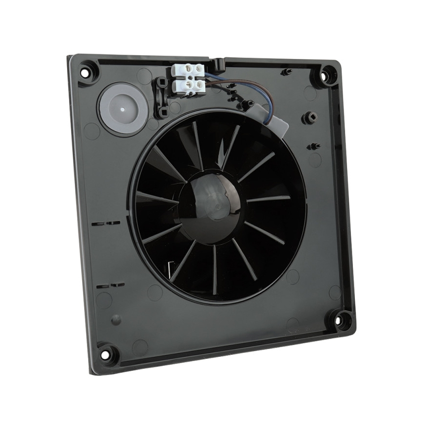 Dalap 41096ZW - Axiális ventilátor időzítővel 125 DARK ZW 10W/230V