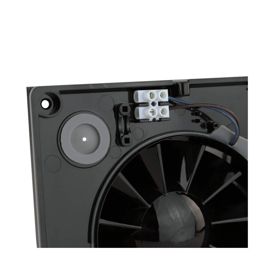 Dalap 41096ZW - Axiális ventilátor időzítővel 125 DARK ZW 10W/230V