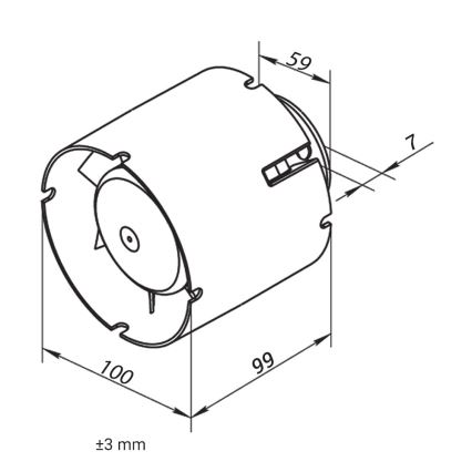 Dalap 41401 - Axiális csatorna ventilátor 100 SD 16W/230V