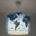 Dalber 40672 - WORLD gyerekszoba csillár 1xE27/15W/230V kék