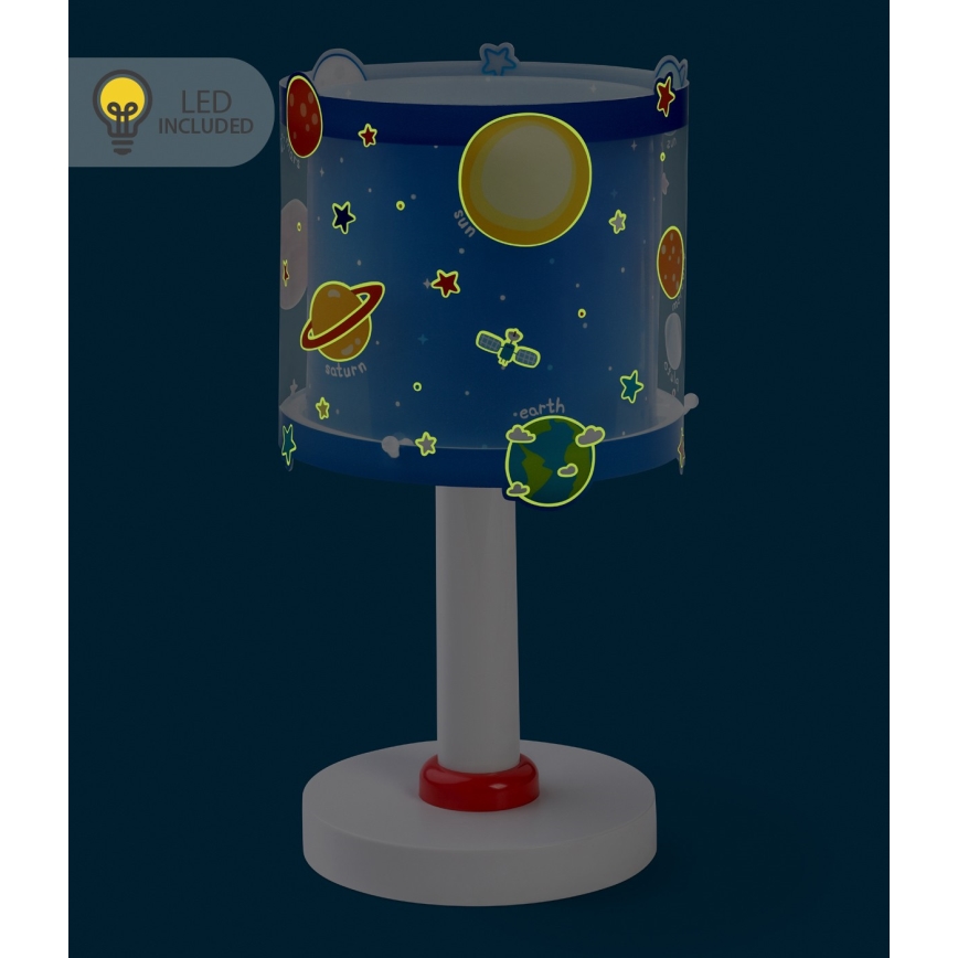 Dalber 41341N - PLANETS LED gyereklámpa 1xG4/4W/230V kék