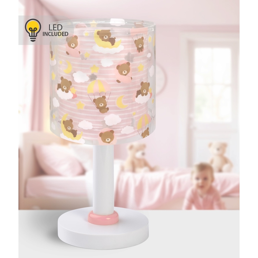 Dalber 41571S - LED gyereklámpa BABY TEDDY 1xG4/4W/230V, rózsaszín