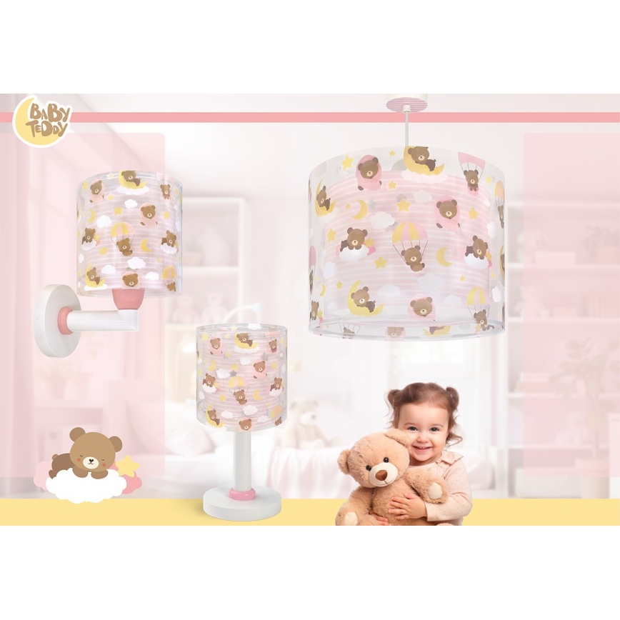 Dalber 41571S - LED gyereklámpa BABY TEDDY 1xG4/4W/230V, rózsaszín