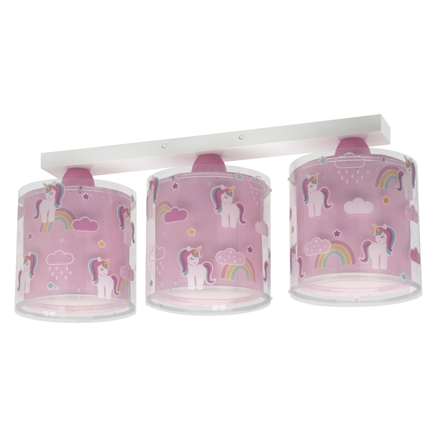 Dalber 41593 - Gyermek mennyezeti lámpa UNICORNS 3xE27/60W/230V