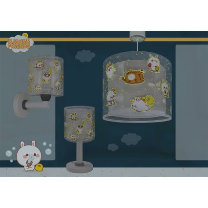 Dalber 41762E - Gyerek csillár KAWAII FRIENDS 1xE27/15W/230V szürke