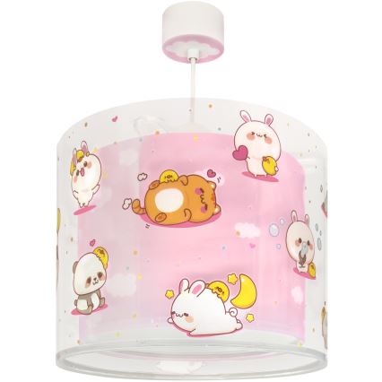 Dalber 41762S - Gyerekszobai csillár KAWAII FRIENDS 1xE27/15W/230V rózsaszín