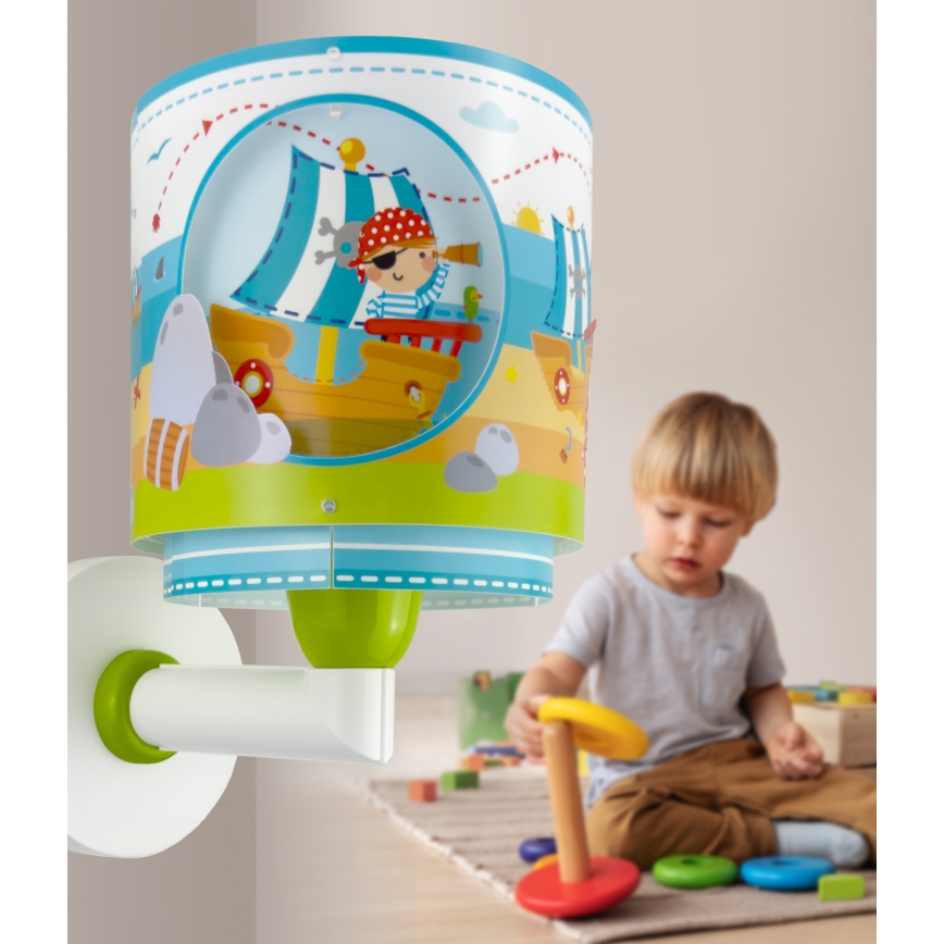 Dalber 60659 - Gyerek fali lámpa KALÓZ ISLAND 1xE27/15W/230V