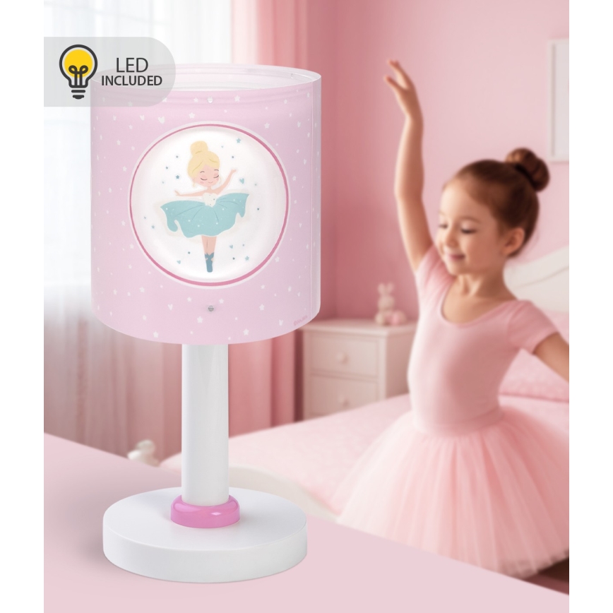 Dalber 60911 - LED gyereklámpa PRINCESS DANCE 1xG4/4W/230V rózsaszín