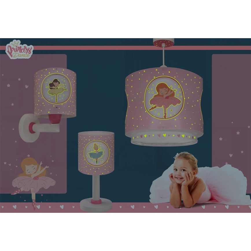 Dalber 60911 - LED gyereklámpa PRINCESS DANCE 1xG4/4W/230V rózsaszín