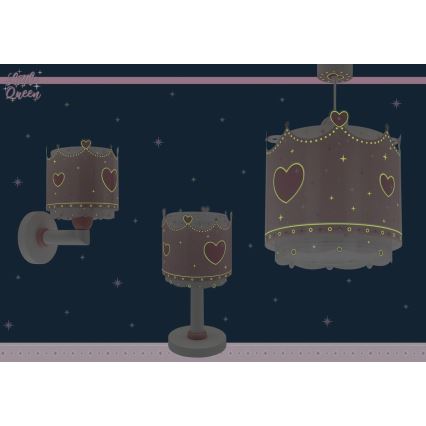 Dalber 61109 - Gyermek fali lámpa LITTLE QUEEN 1xE27/60W/230V