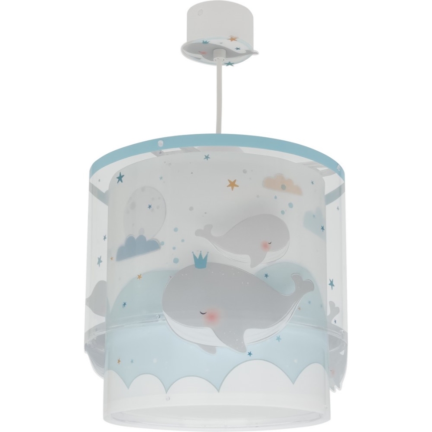 Dalber 61172T - Gyerek csillár WHALE DREAMS 1xE27/15W/230V kék