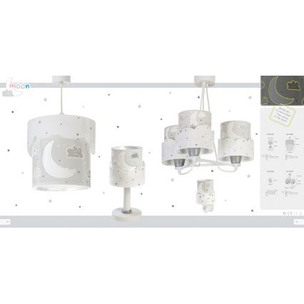 Dalber 61235E - LED Kis Konnektoros lámpa MOON 1xE14/0,5W/230V