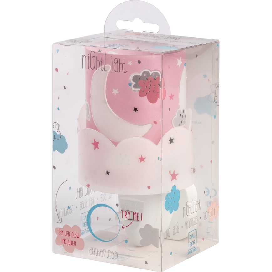 Dalber 61235S - LED Kis Konnektoros lámpa MOON 1xE14/0,5W/230V