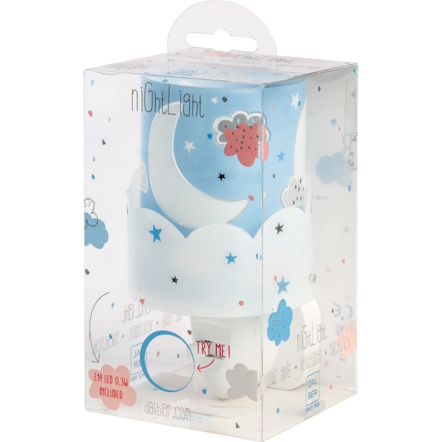 Dalber 61235T - LED Kis Konnektoros lámpa MOON 1xE14/0,5W/230V