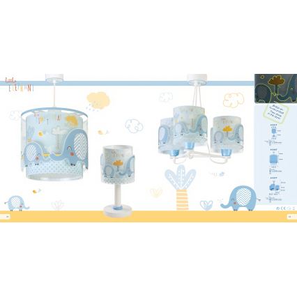 Dalber 61331T - Gyereklámpa LITTLE ELEPHANT 1xE14/40W/230V