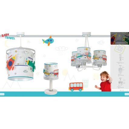 Dalber 61682 - Gyerek csillár BABY TRAVEL 1xE27/60W/230V