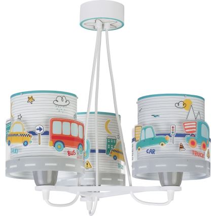 Dalber 61687 - Gyerek csillár BABY TRAVEL 3xE27/60W/230V